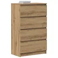 Buffet chêne artisanal 60x35x98,5 cm bois d'ingénierie