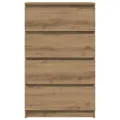 Buffet chêne artisanal 60x35x98,5 cm bois d'ingénierie