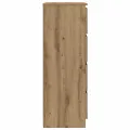 Buffet chêne artisanal 60x35x98,5 cm bois d'ingénierie