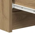 Buffet chêne artisanal 60x35x98,5 cm bois d'ingénierie