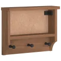 Porte-manteau mural SANDNES 45x12x35 cm bois massif pin