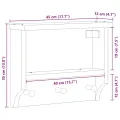 Porte-manteau mural SANDNES 45x12x35 cm bois massif pin