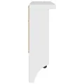 Porte-manteau mural SANDNES blanc 87x12x35 cm bois massif pin