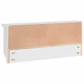 Porte-manteau mural SANDNES blanc 87x12x35 cm bois massif pin