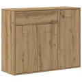Buffet chêne artisanal 88x30x70 cm bois d'ingénierie
