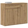 Buffet chêne artisanal 88x30x70 cm bois d'ingénierie
