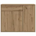 Buffet chêne artisanal 88x30x70 cm bois d'ingénierie