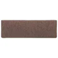 Tapis d'escalier 30 pcs 65x21x4 cm Marron