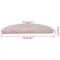 Tapis d'escalier 30 pcs rose clair 56x17x3 cm