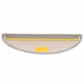 Tapis d'escalier autocollants 30 pcs 56x17x3 cm platine