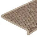 Tapis d'escalier autocollants 30 pcs 65x21x4 cm sable