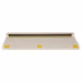 Tapis d'escalier autocollants 30 pcs 65x21x4 cm crème