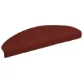 Tapis d'escalier autocollants 30 pcs rouge 65x21x4 cm