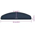 Tapis d'escalier autocollant 30 pcs marine 65x21x4 cm