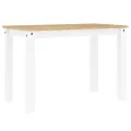 Ensemble à manger Panama 5 pcs blanc bois de pin massif