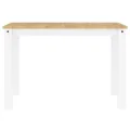 Ensemble à manger Panama 5 pcs blanc bois de pin massif