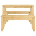 Ensemble à manger Panama 3 pcs bois de pin massif