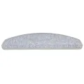 Tapis d'escalier 20 pcs gris clair 65x24x4 cm