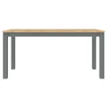 Ensemble à manger Panama 4 pcs gris bois de pin massif