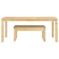 Ensemble à manger Panama 3 pcs bois de pin massif