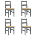 Ensemble à manger Panama 5 pcs gris bois de pin massif