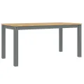 Ensemble à manger Panama 5 pcs gris bois de pin massif