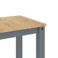 Ensemble à manger Panama 5 pcs gris bois de pin massif