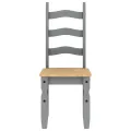 Ensemble à manger Panama 5 pcs gris bois de pin massif