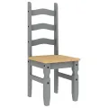 Ensemble à manger Panama 5 pcs gris bois de pin massif