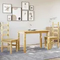 Ensemble à manger Panama 3 pcs bois de pin massif