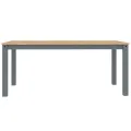 Ensemble à manger Panama 5 pcs gris bois de pin massif