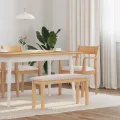Banc 90 cm bois massif caoutchouc