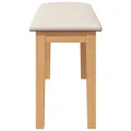 Banc 90 cm bois massif caoutchouc