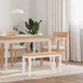 Banc 90 cm bois massif caoutchouc