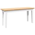Banc 90 cm bois massif caoutchouc
