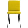 Chaises à manger lot de 2 Jaune Velours