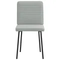 Chaises à manger lot de 4 Gris clair Velours