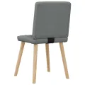 Chaises à manger lot de 2 gris foncé tissu