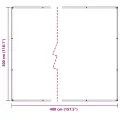Bâche transparente avec œillets 3x4 m polyéthylène