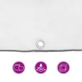 Bâche transparente avec œillets 1x4 m polyéthylène