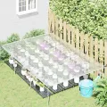 Bâche transparente avec œillets 2x3 m polyéthylène