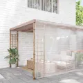 Bâche transparente avec œillets 8x8 m polyéthylène
