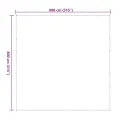 Bâche transparente avec œillets 8x8 m polyéthylène