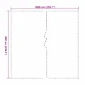 Bâche transparente avec œillets 6x10 m polyéthylène