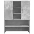 Meuble pour machine à laver Gris béton 70,5x25,5x90 cm