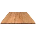 Dessus de table marron clair bois chêne massif rectangulaire