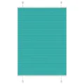 Store plissé vert pétrole 100x100 cm largeur du tissu 99,4cm