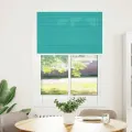 Store plissé vert pétrole 100x100 cm largeur du tissu 99,4cm