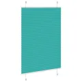 Store plissé vert pétrole 100x100 cm largeur du tissu 99,4cm