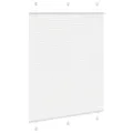 Store plissé blanc 110x100cm largeur du tissu 109,4cm polyester